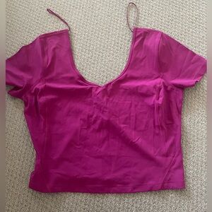 Magenta lululemon align tee